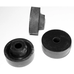EPDM Dichtung für Stockschraube schwarz, abgebildet aus einem leichten Winkel auf weißem Hintergrund.