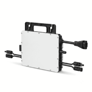 Hoymiles HiFlow Pro HMS-800-2WB Mikro-Wechselrichter 800W, sodass die rechte Seite sichtbar ist, auf weißem Hintergrund.