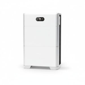 Huawei Luna Stromspeicher, abgebildet aus einem leichten Winkel auf weißem Hintergrund.