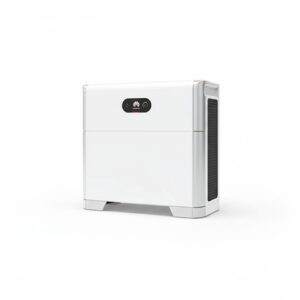 Huawei Luna Stromspeicher 5 kWh Batterie, abgebildet aus einem leichten Winkel auf weißem Hintergrund.