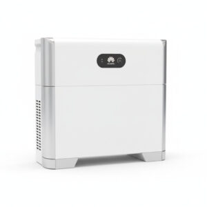 Huawei Luna Stromspeicher 5 kWh Batterie, abgebildet aus einem leichten Winkel auf weißem Hintergrund.