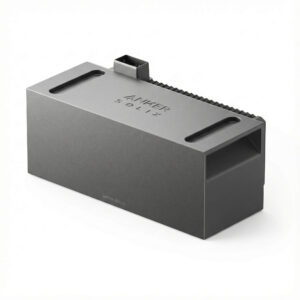 Anker SOLIX BP1600 Erweiterungs-Speicher 1,6 kWh, abgebildet aus einem leichten Winkel, sodass die rechte Seite sichtbar ist, auf weißem Hintergrund.