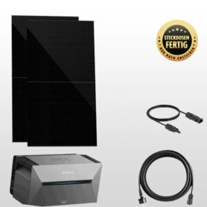 800Wp Balkonkraftwerk mit 1,6kWh Speicher Anker SOLIX 2 E1600 Pro