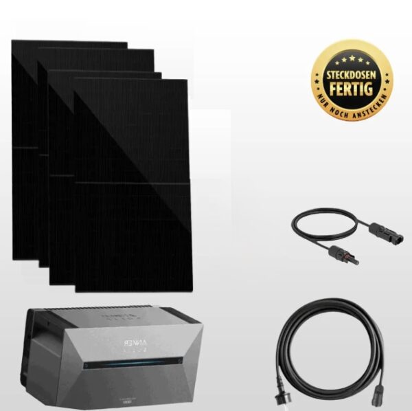 1600Wp Balkonkraftwerk mit 1,6kWh Speicher Anker SOLIX Solarbank 2 E1600 Pro
