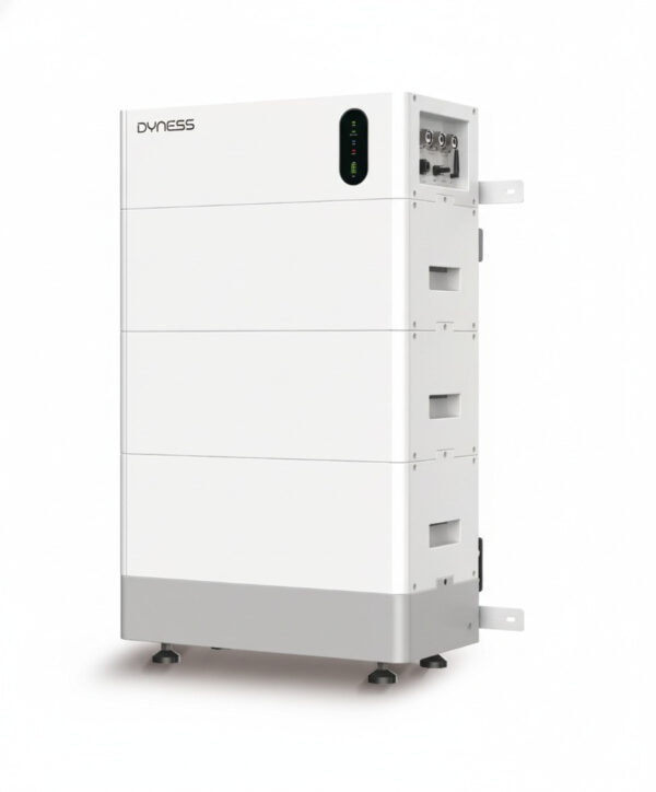 Dyness Tower Pro Batteriespeicher, abgebildet aus einem leichten Winkel auf weißem Hintergrund.