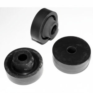 EPDM Dichtung für Stockschraube schwarz, abgebildet aus einem leichten Winkel auf weißem Hintergrund.