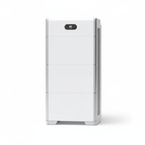 Huawei Luna Stromspeicher, abgebildet aus einem leichten Winkel auf weißem Hintergrund.