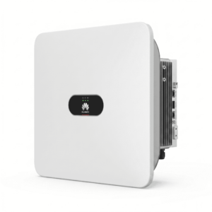 Huawei SUN2000-20KTL-M5 20 kW Dreiphasen-Wechselrichter, sodass die rechte Seite sichtbar ist, auf weißem Hintergrund.