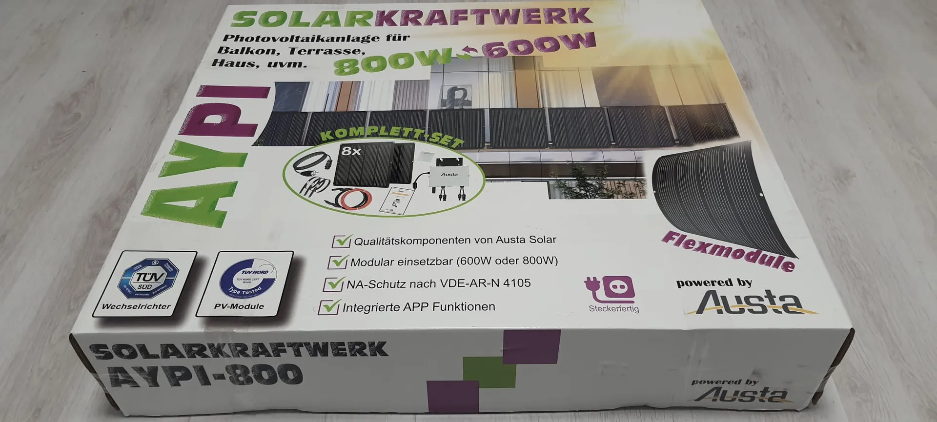 Versandkostenfrei: 880 Wp Balkonkraftwerk FLEXMODULE flexible Solarmodule – Bild 2