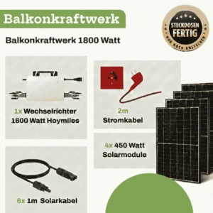 Balkonkraftwerk 1800 Watt