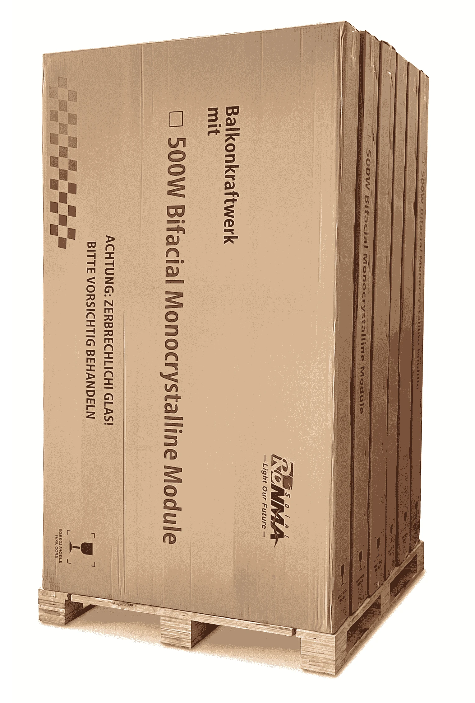 500Wp fullblack Solarmodul SKYMAX RM-500W-182R/108TB Doppelglas Bifazial Ronma Solar – Bild 4