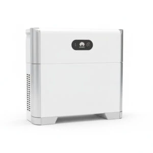 Huawei Luna Stromspeicher 5 kWh Batterie, abgebildet aus einem leichten Winkel auf weißem Hintergrund.
